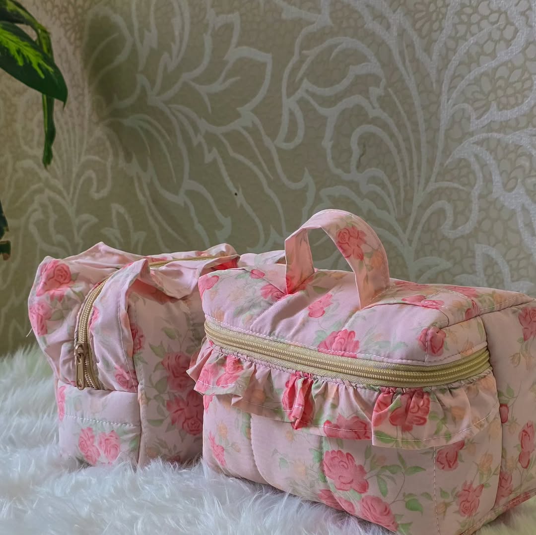 کیف آرایشی رز سایز بزرگ